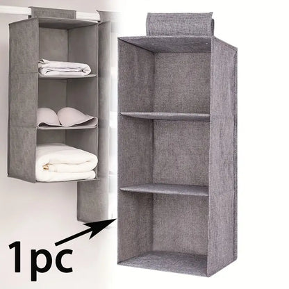 Hanging Wardrobe Organizer 3 Shelves Home Accessories