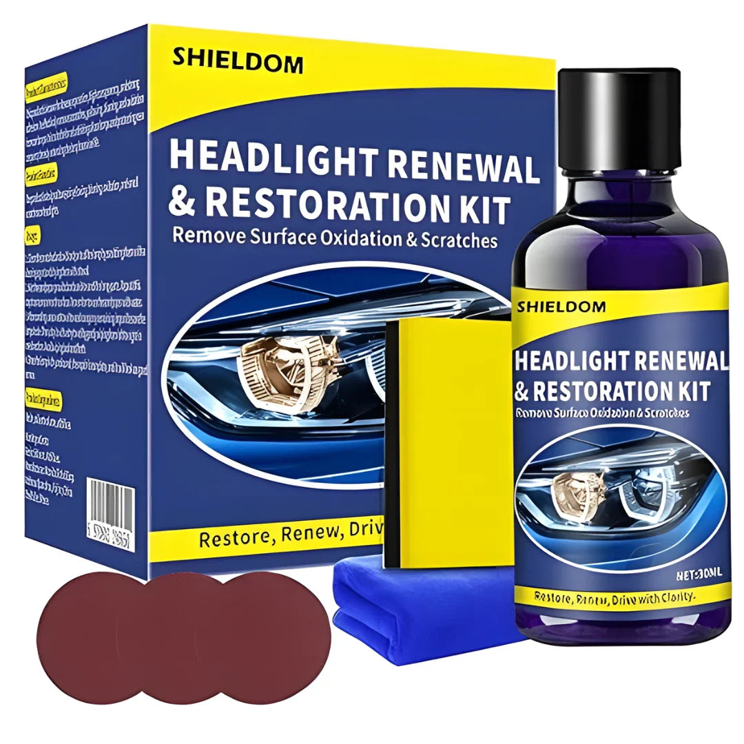 Headlight Renewal and Restoration Kit 200 ml Pack of 2