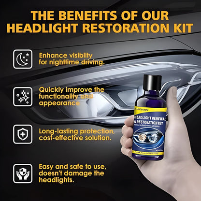Headlight Renewal and Restoration Kit 200 ml Pack of 2