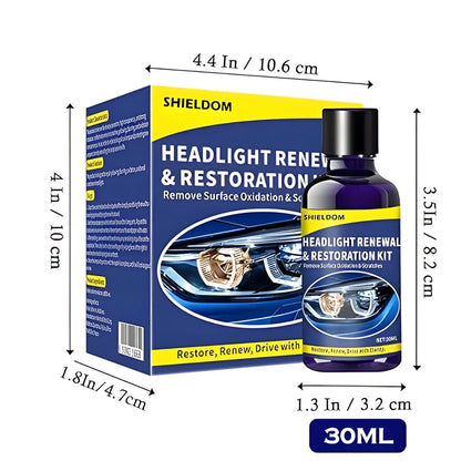 Headlight Renewal and Restoration Kit 200 ml Pack of 2