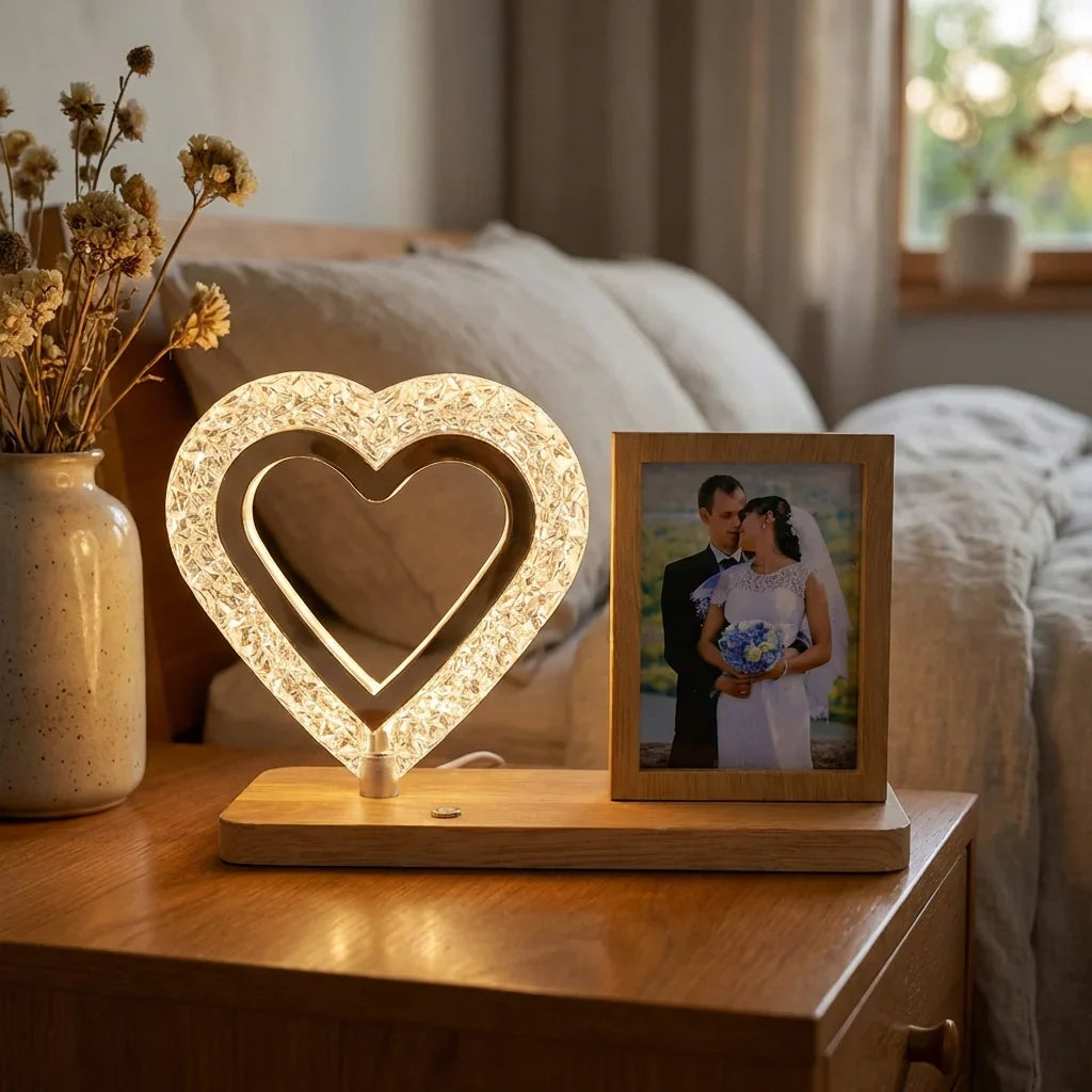 Best heart crystal led night lamp - lights & ambient lighting | 2026 | fast shipping