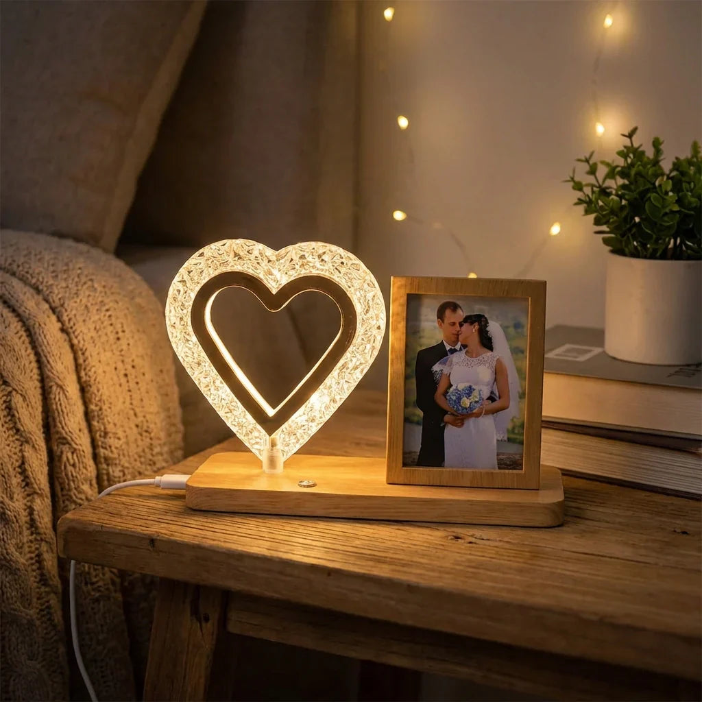 Best heart crystal led night lamp - lights & ambient lighting | 2026 | fast shipping