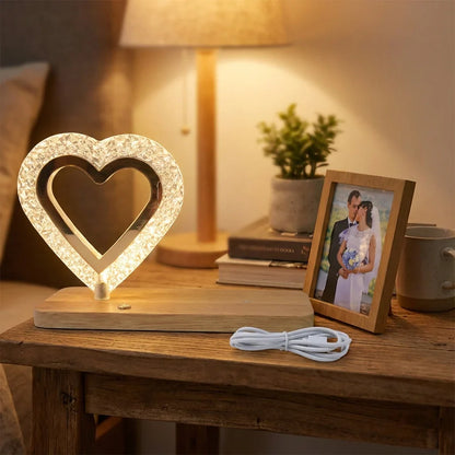 Best heart crystal led night lamp - lights & ambient lighting | 2026 | fast shipping