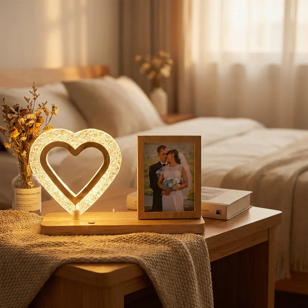Best heart crystal led night lamp - lights & ambient lighting | 2026 | fast shipping