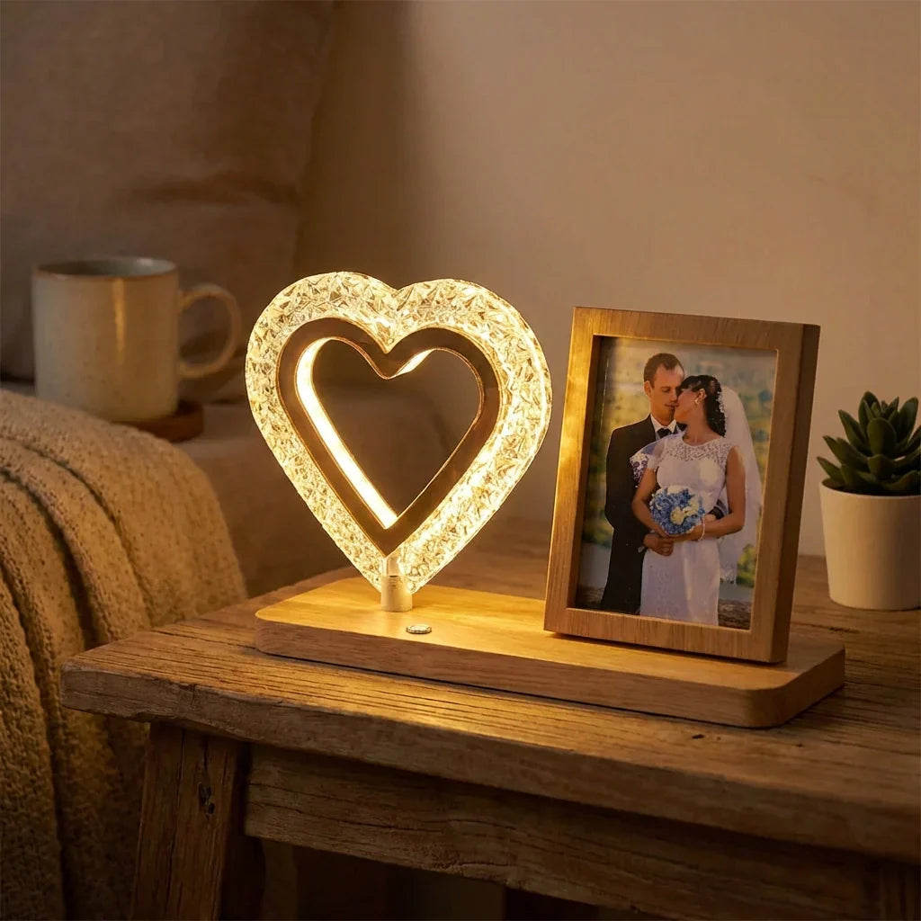Best heart crystal led night lamp - lights & ambient lighting | 2026 | fast shipping