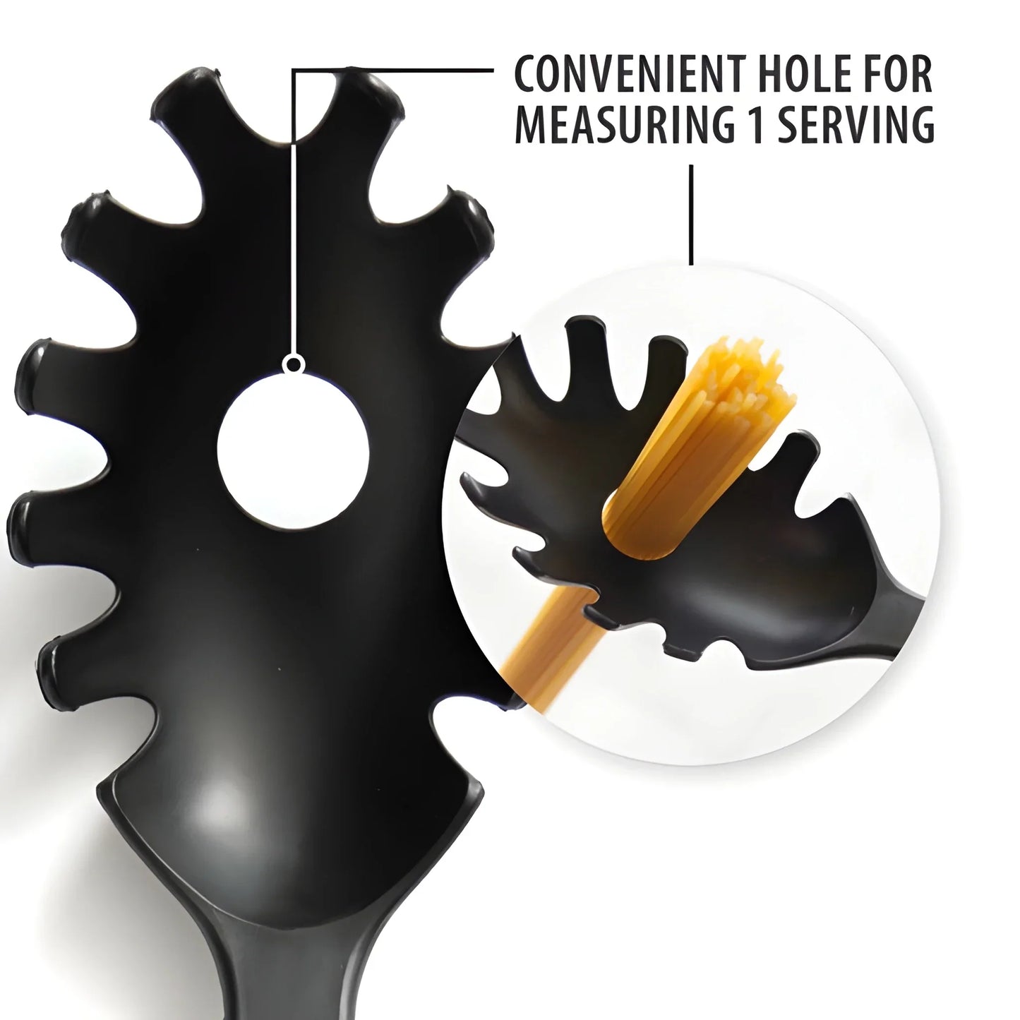 Heat-Resistant Silicone Pasta Spoon - Home & Kitchen