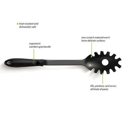 Heat-Resistant Silicone Pasta Spoon - Home & Kitchen