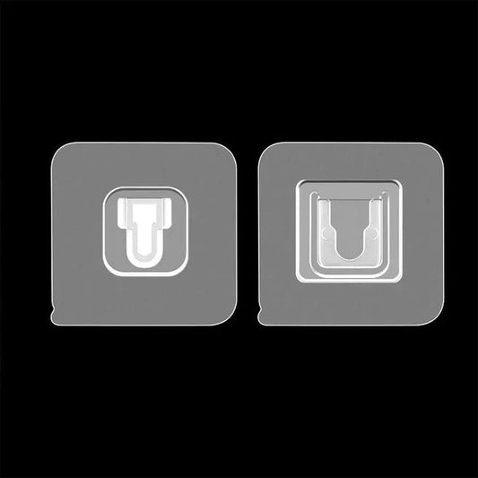 Heavy Duty Adhesive Wall Hooks (1 Pair) - Home Improvement