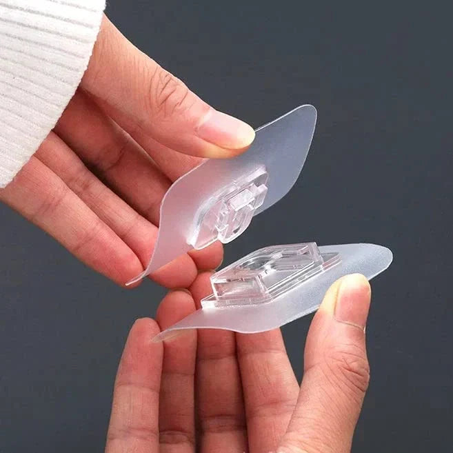 Heavy Duty Adhesive Wall Hooks (1 Pair) - Home Improvement
