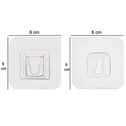 Heavy Duty Adhesive Wall Hooks (1 Pair) - Home Improvement