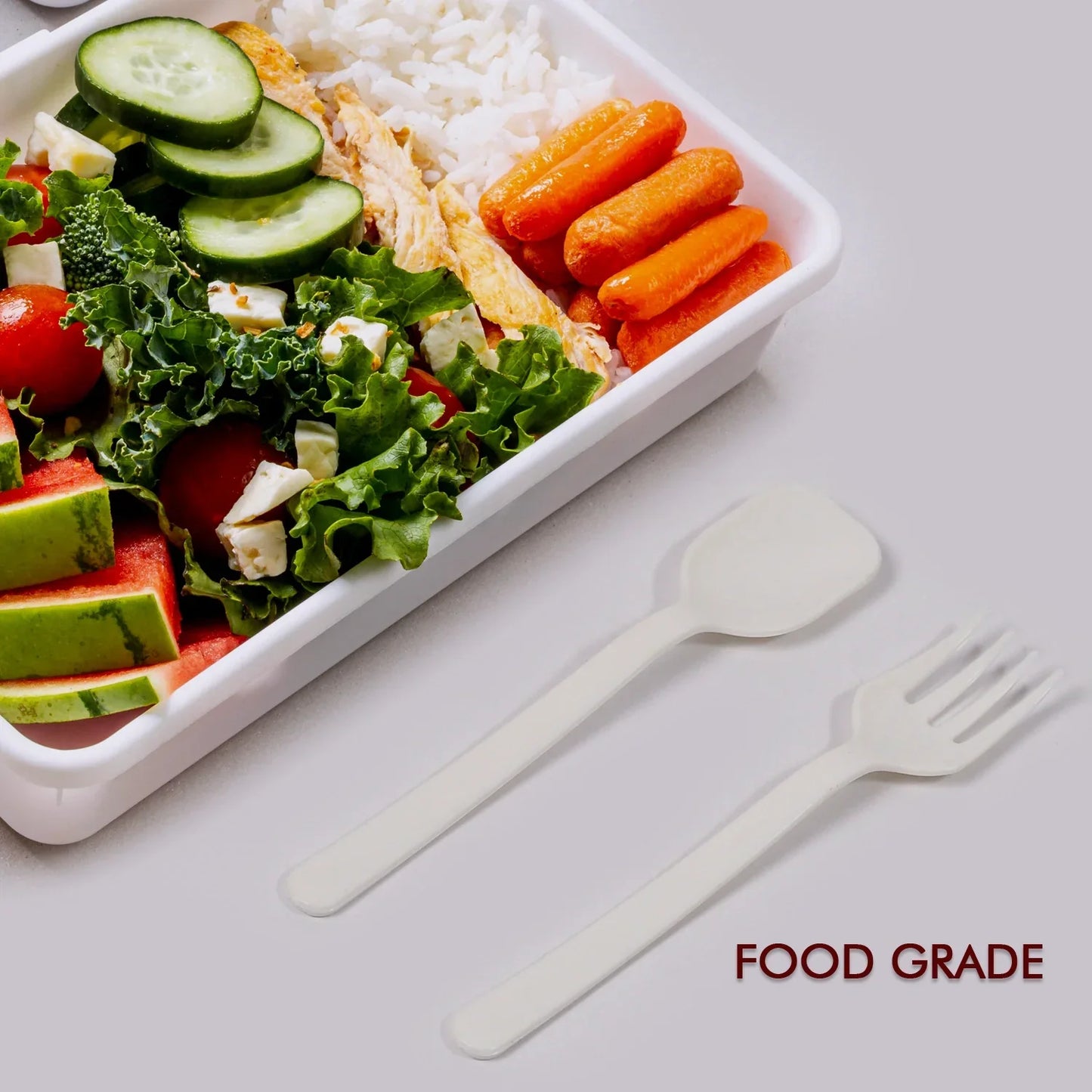 Heavy-Duty Plastic Cutlery (Pack of 2) - Home & Kitchen
