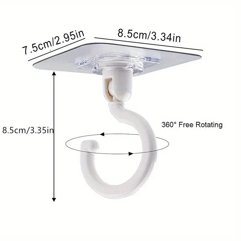 Heavy-Duty Self-Adhesive Wall Hooks - Home Improvement