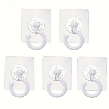 Heavy-Duty Self-Adhesive Wall Hooks - Home Improvement