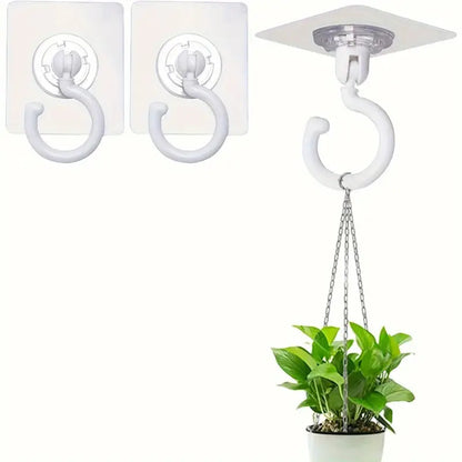 Heavy-Duty Self-Adhesive Wall Hooks - Home Improvement