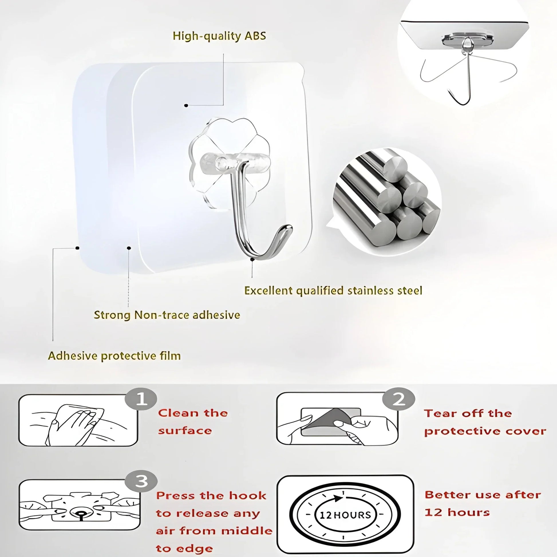 Heavy-Duty Wall Hook - Home Improvement