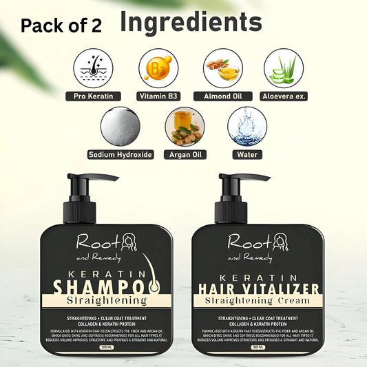 Herbal Hair Straightening Combo