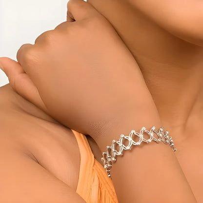 Stretchable 2 In 1 Ring Bracelet