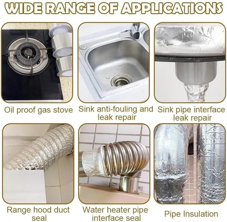 High Temperature Resistant Aluminum Foil Tape For Kitchen Kitchenware