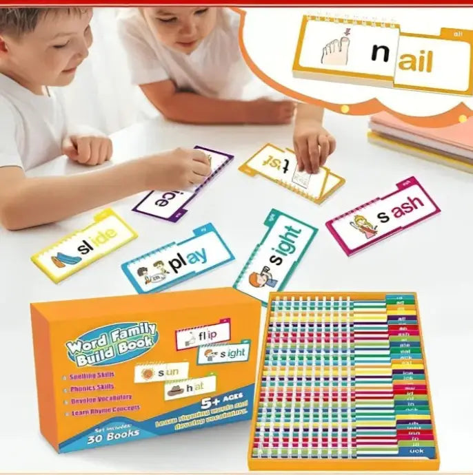 Words & Images Reading Flip Book Early Educational Interactive