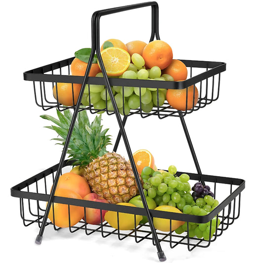 2 Tier Fruit and Vegetable Basket