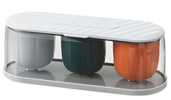 Home Kitchen 3 Grid Seasoning Spice