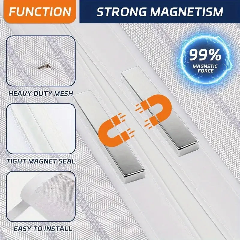 Home Magnetic Foldable Anti Mosquito Door Curtains (Pack of 2) Home Accessories