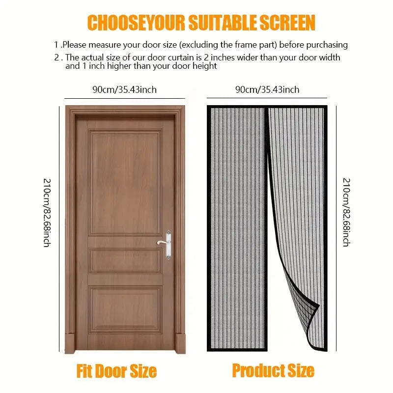 Home Magnetic Foldable Anti Mosquito Door Curtains (Pack of 2) Home Accessories
