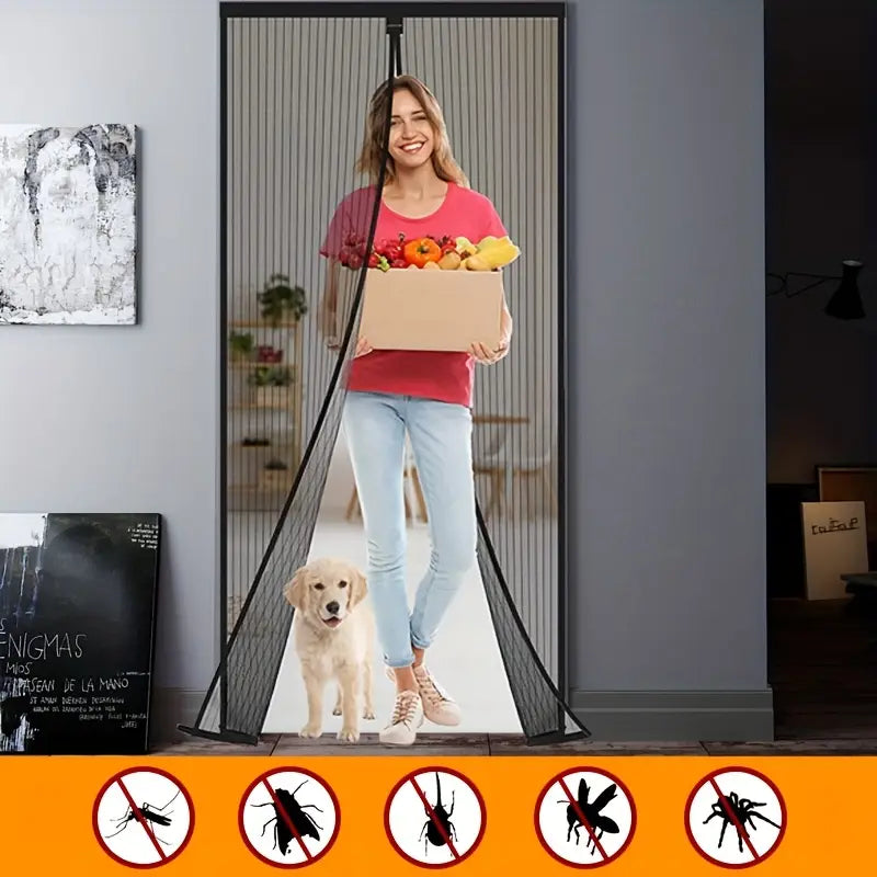 Home Magnetic Foldable Anti Mosquito Door Curtains (Pack of 2) Home Accessories