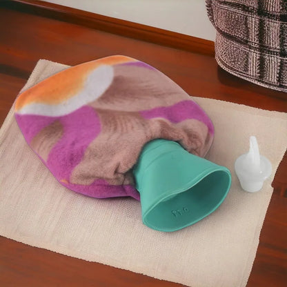 Hot Water Bottle Bag With Cover (1 Pc Mix Design Color 250 Ml Approx) - Health Care