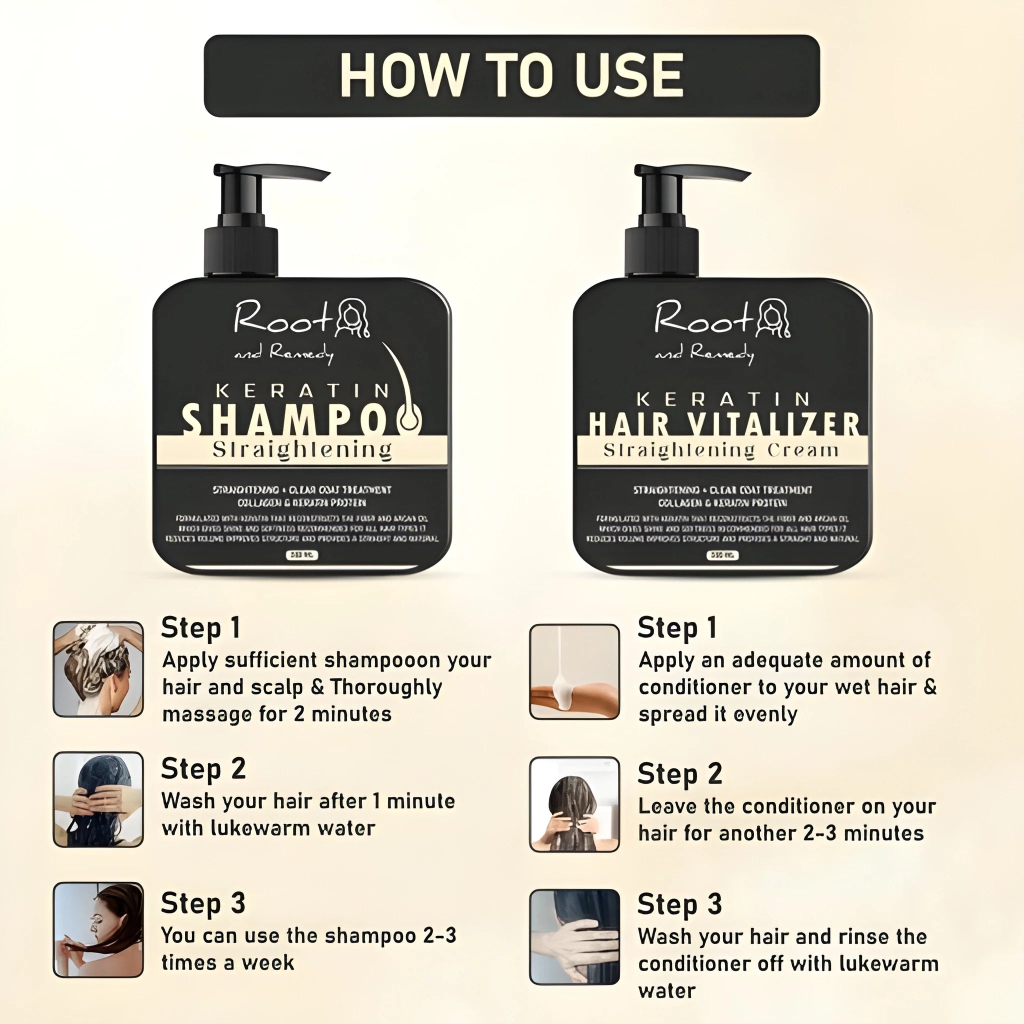 Herbal Hair Straightening Combo