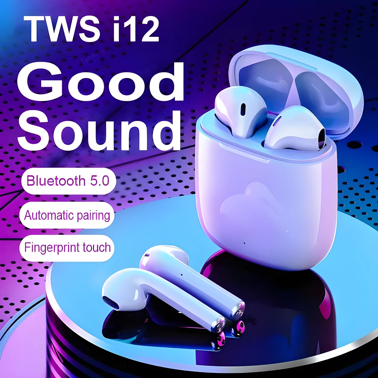 i12 TWS Wireless Earbuds Electronics