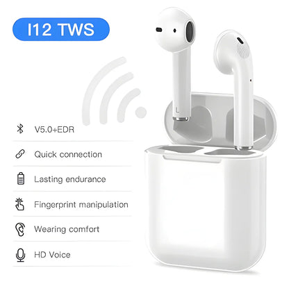 i12 TWS Wireless Earbuds Electronics