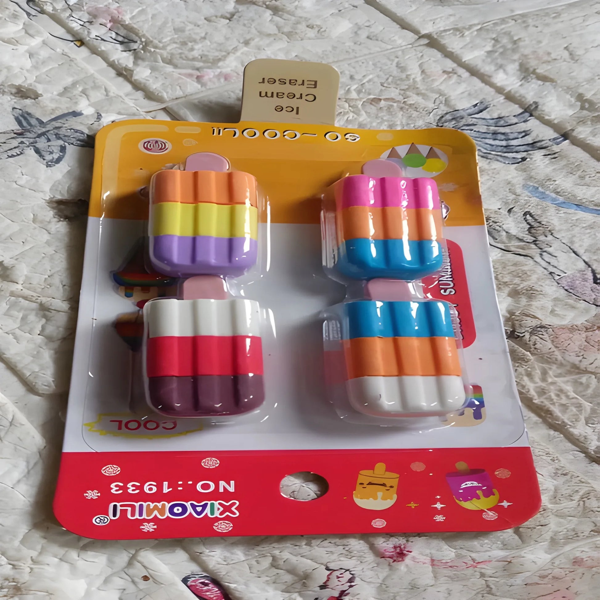 Ice Cream Shaped Erasers - Stationery