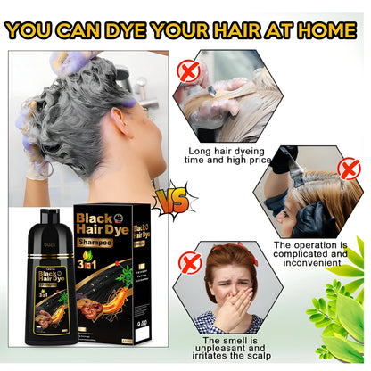 Instant Black Hair Dye Shampoo