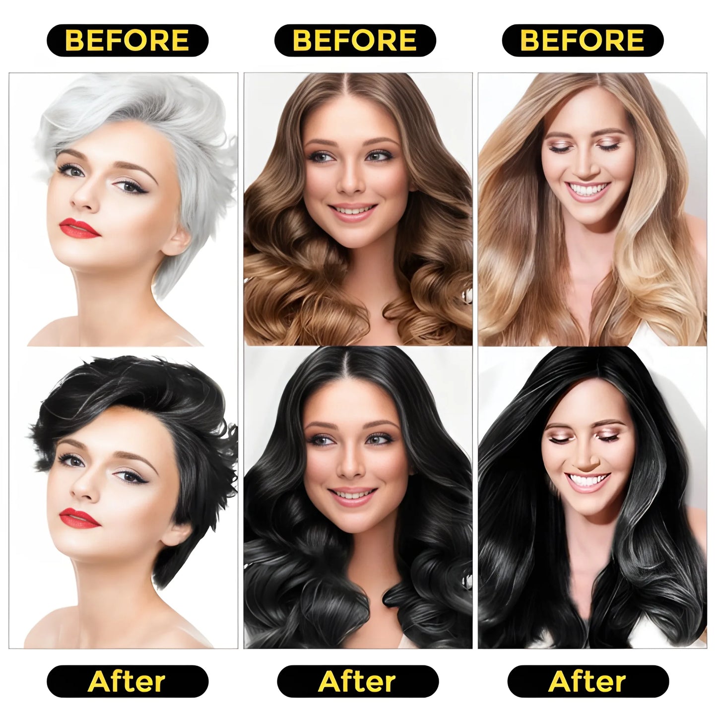 Instant Black Hair Dye Shampoo