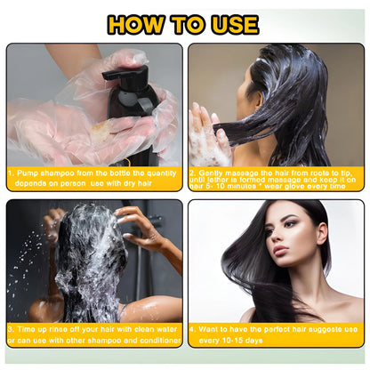 Instant Black Hair Dye Shampoo