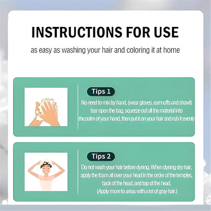 Instant Black Hair Dye Shampoo hair care