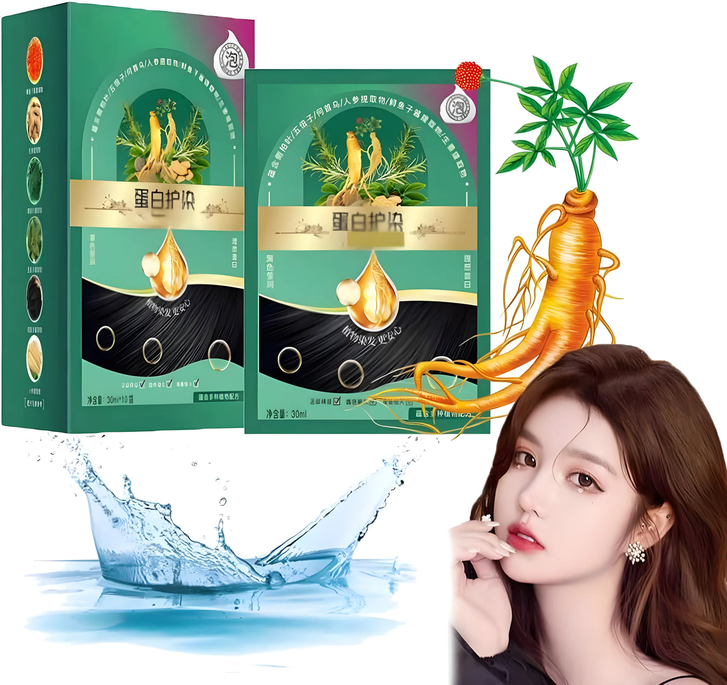 Instant Black Hair Dye Shampoo hair care