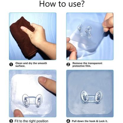 Invisible Adhesive Hook - Home Improvement