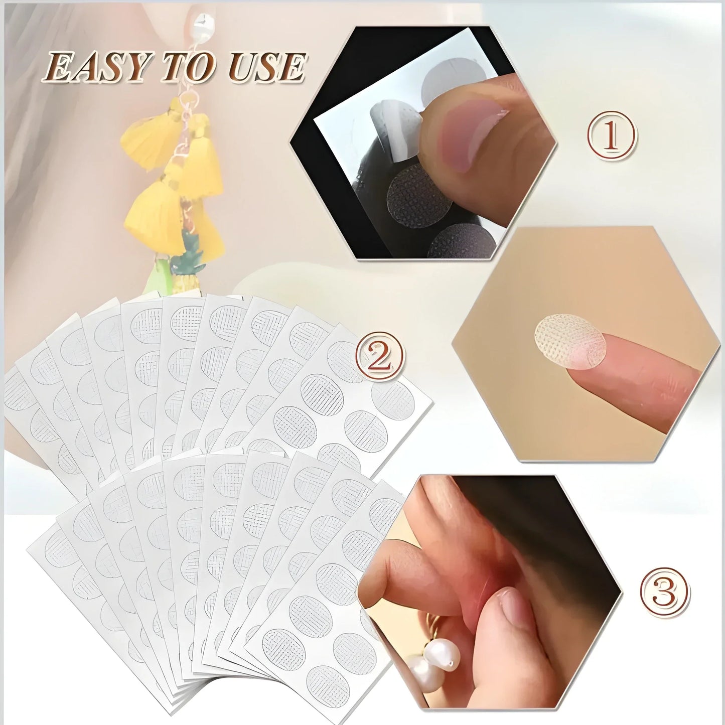 Invisible Earlobe Support Patches