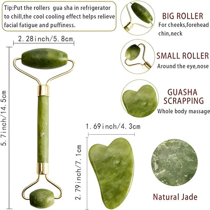 Jade Roller & Gua Sha Set - Health Personal Care