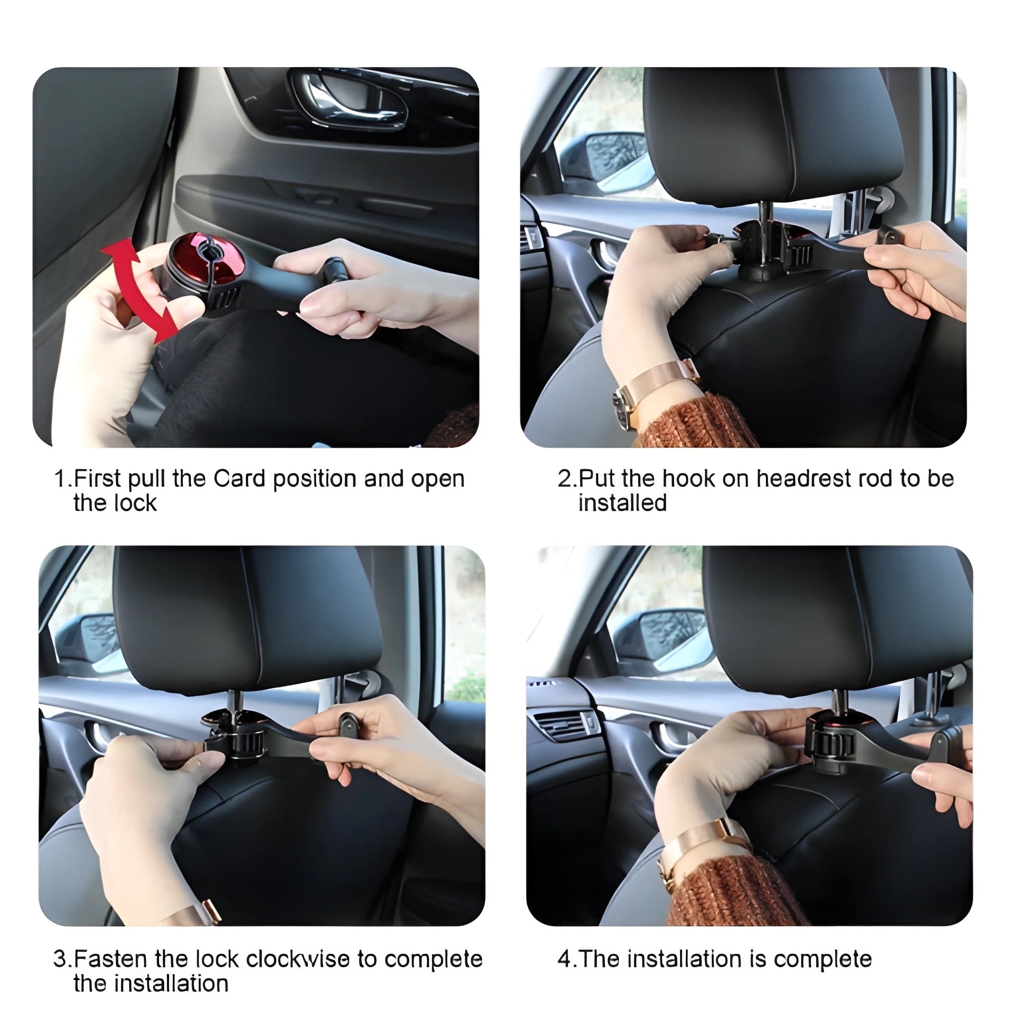 2 in 1 Car Hook Holder