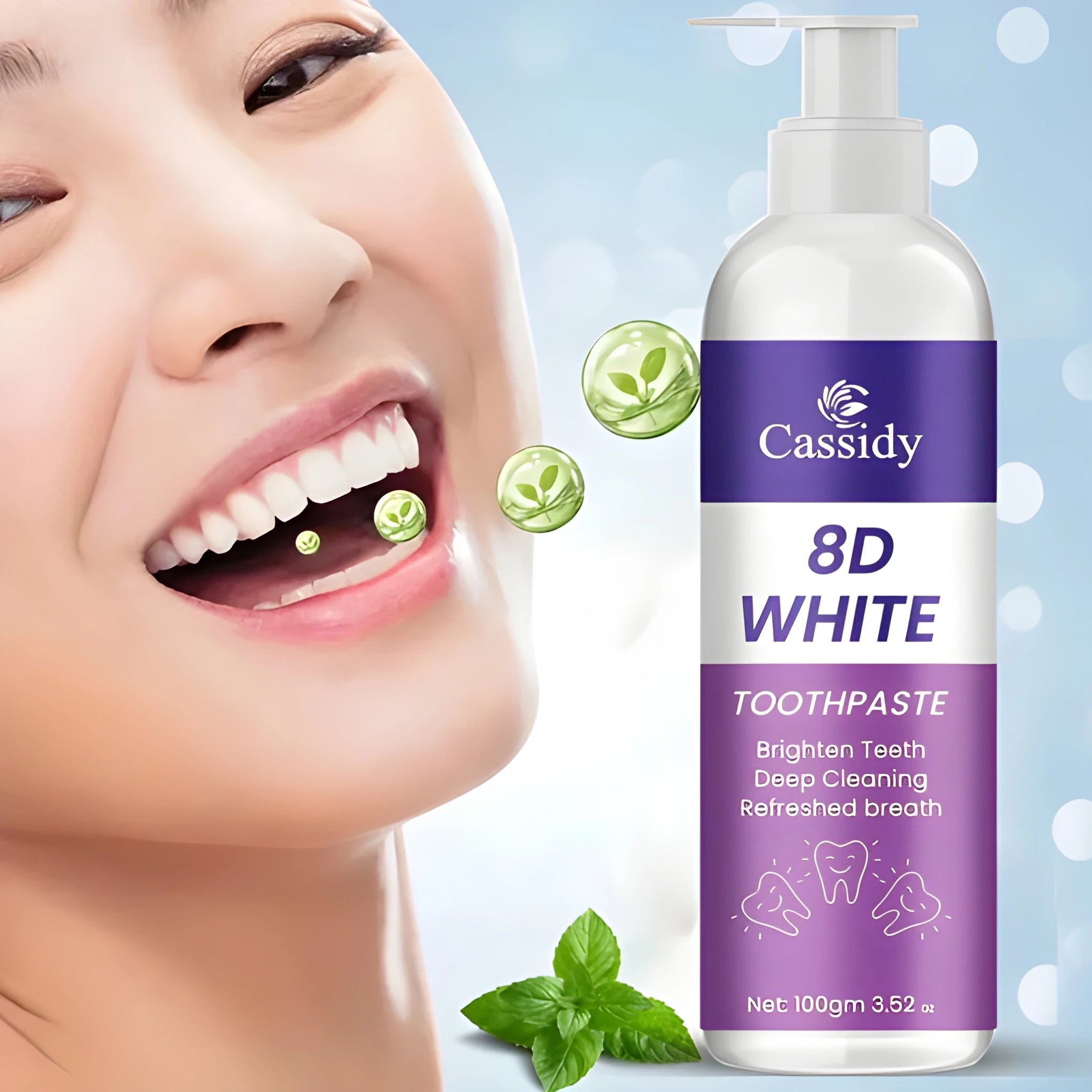 8D Whitening Toothpaste Duo