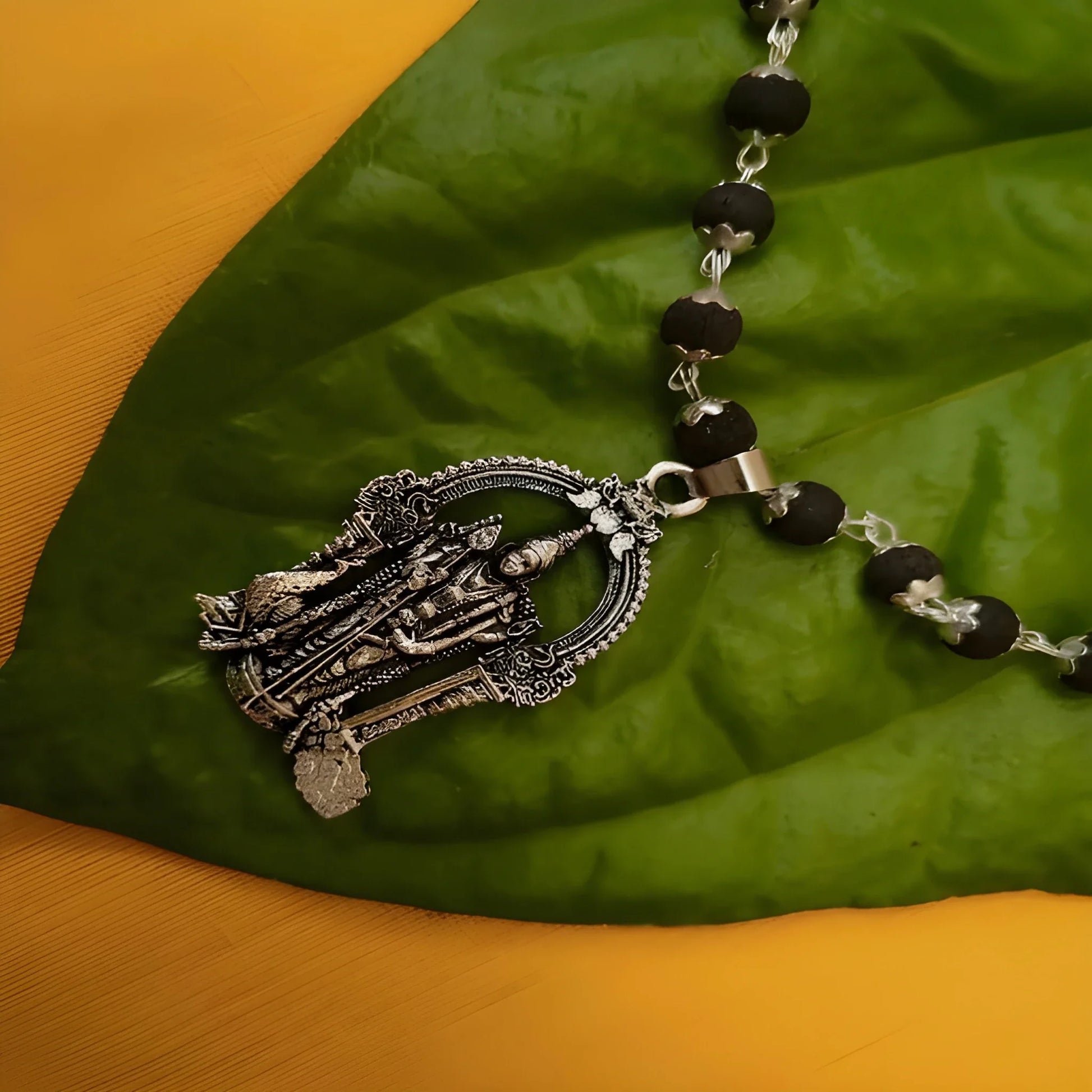 Karungali Mala with Murugan Pendant