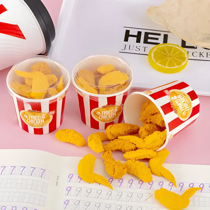 Kawaii Chicken Wing Erasers - Stationery