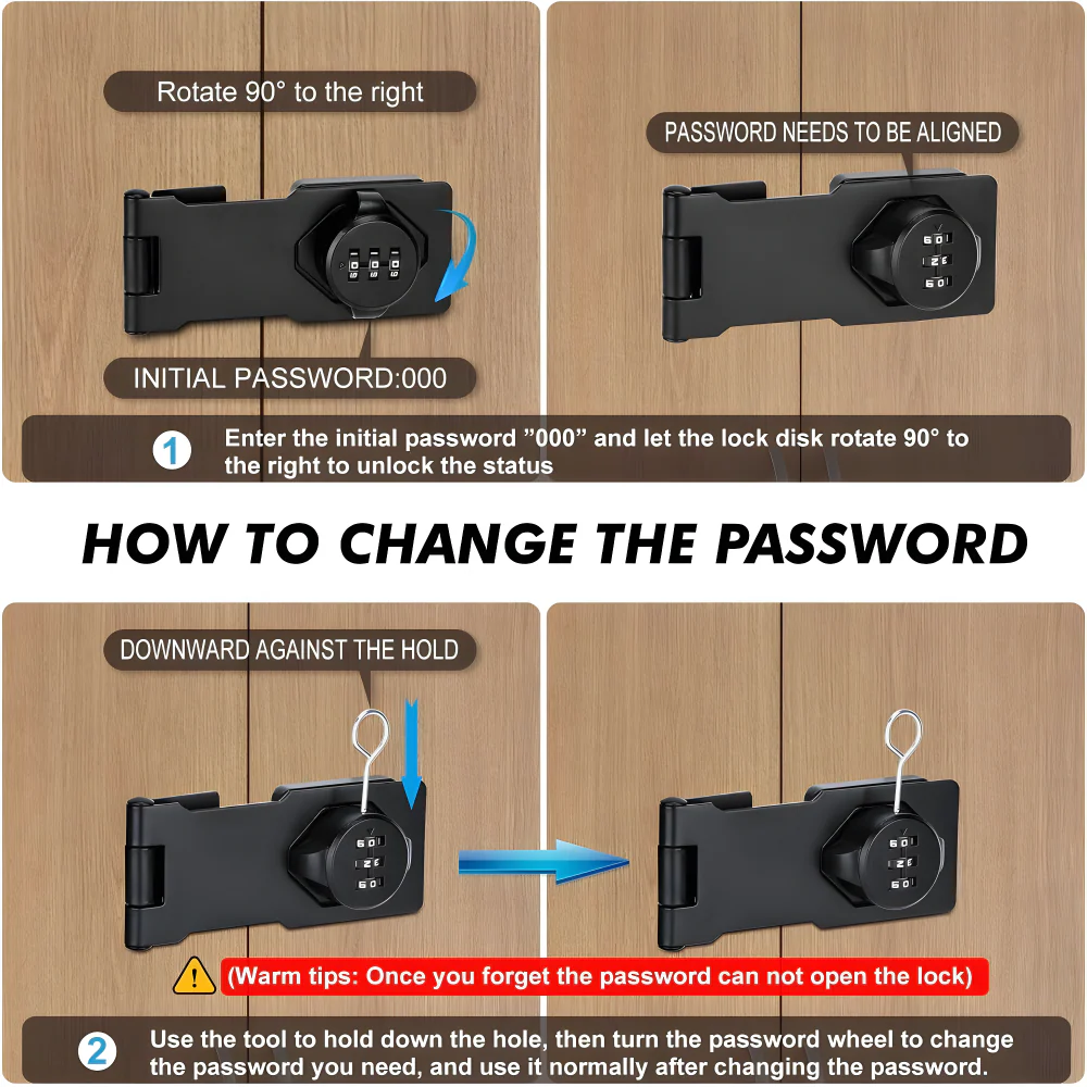 Keyless Cabinet Lock Hardware