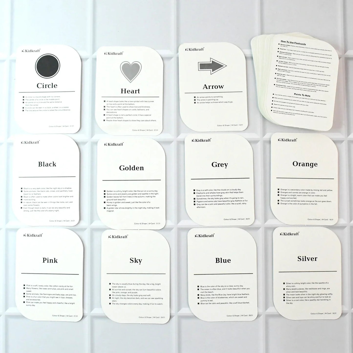 Best kidkraft color & shape flashcards - educational flash cards | 2025 | fast shipping