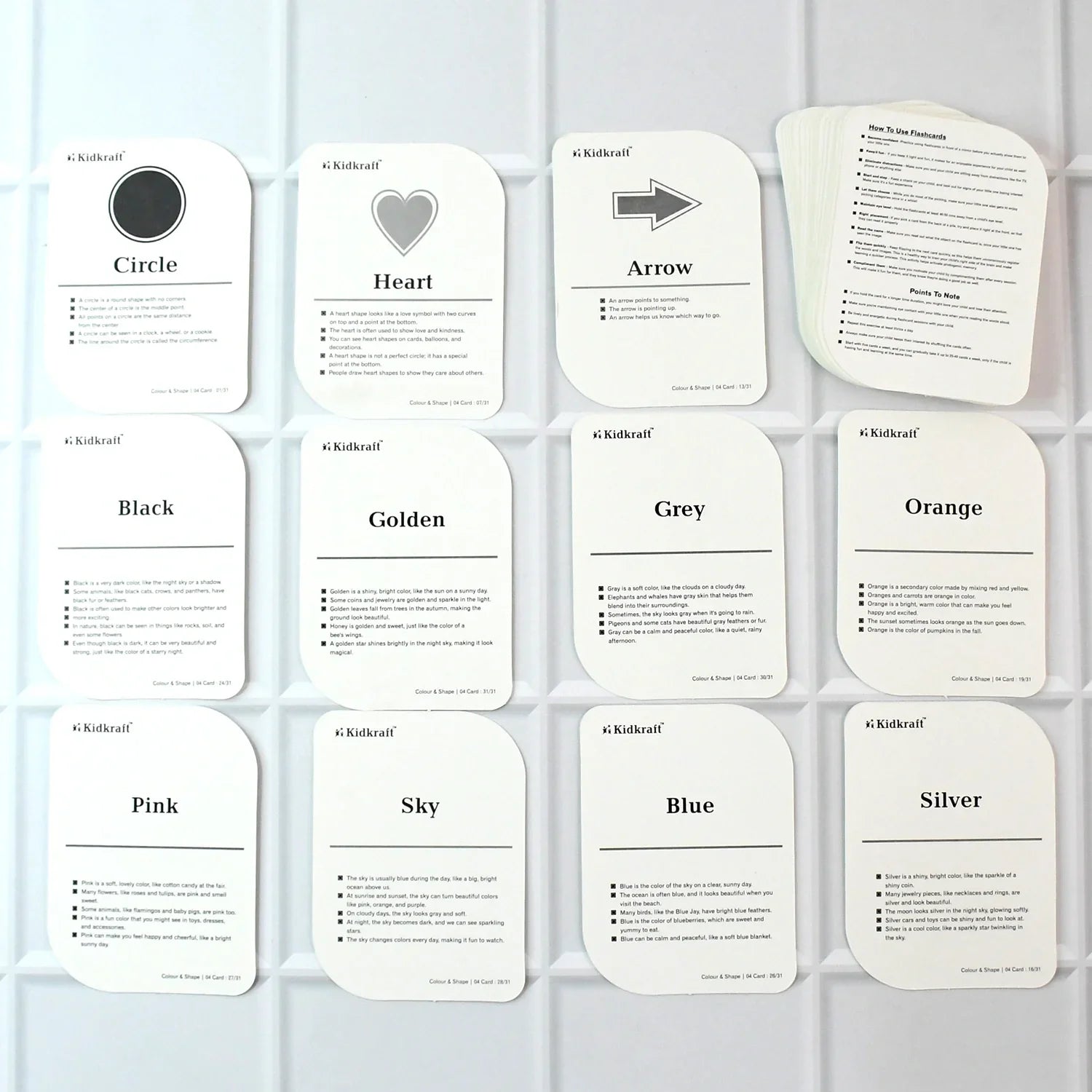 Best kidkraft color & shape flashcards - educational flash cards | 2025 | fast shipping