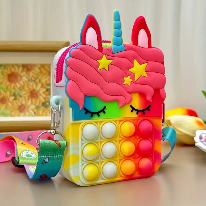 Pop It Unicorn Bag for Girls