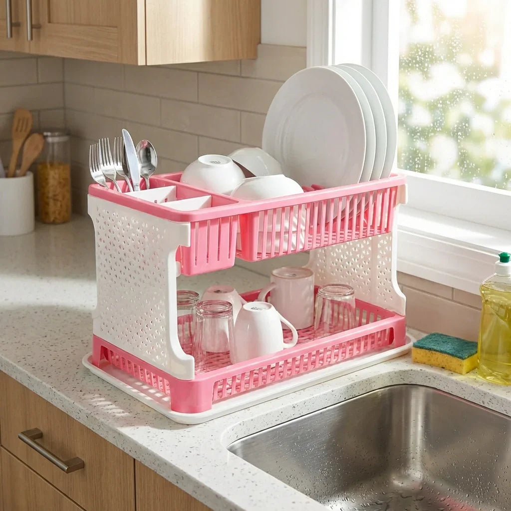 Best kitchen organizer rack with drain tray - strainers | 2026 | fast shipping